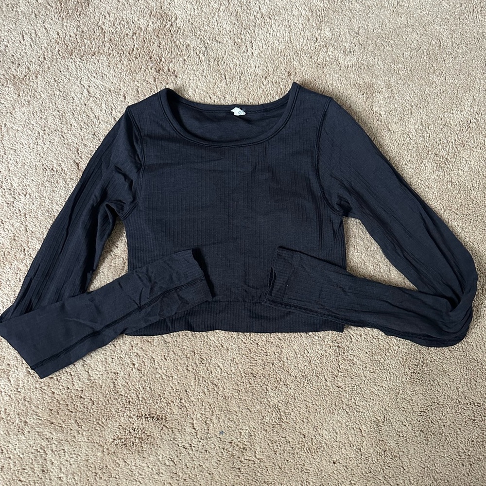 Black Long Sleeve Lululemon Top